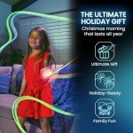 Loop Lasso® Nano - The Original Glow-in-The-Dark String Shooter Toy - Built-in UV Blacklight - Safe Interactive STEM Learning Toy - Viral Stocking Stuffer Gadget - Holiday Family Game Night Fun