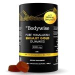 Be Bodywise Pure Himalayan Shilajit Gummies Gold I Lab Tested I No Added Sugar I Ashwagandha, Gokshura| Fulvic Acid & 85+ Trace Minerals I for Men, Women I Non-GMO I 100% Natural & Organic I 60 Gummy