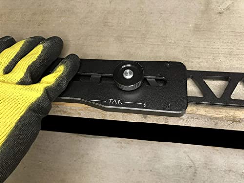 SST Stair Tread Gauge and Shelf Layout Tool | Accurately Measure Material Edge, Length, Angle | Removable Edge Pins to Precisely Transfer Stair Treads, Risers, Shelves, Cabinet Dimensions