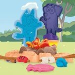 Play-Doh Bluey Goes Camping Playset with Campfire Themed Tools, Kids Arts and Crafts Toys for Girls and Boys 3 Years & Up