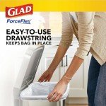 Glad ForceFlex Drawstring Trash Bags, 13 Gal, Fragrance Free, 110 Ct, Pack May Vary