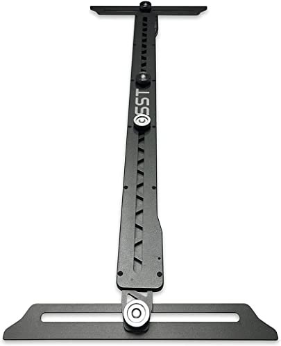 SST Stair Tread Gauge and Shelf Layout Tool | Accurately Measure Material Edge, Length, Angle | Removable Edge Pins to Precisely Transfer Stair Treads, Risers, Shelves, Cabinet Dimensions