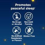 Zarbee's Children's Sleep Gummies with Melatonin, Non-Habit Forming Children's Sleep Gummies Work with Natural Sleep Cycles to Promote Peaceful Sleep, Drug-Free, Natural Strawberry, 60 ct