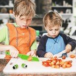 13 Pieces Montessori Kitchen Toys for Toddlers-Kids Cooking Sets Real-Toddler Toys Set for Real Cooking with Plastic Children Safe Knives Crinkle Cutter Kids Cutting Board