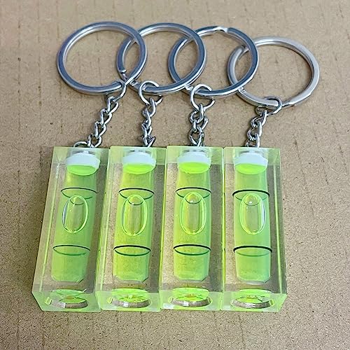 SIZIKJXGHWYI 3Pcs Keychain Spirit Bubble Level Mini Pocket Tool 15x15x40mm Spirit Levels Measuring Layout Tools