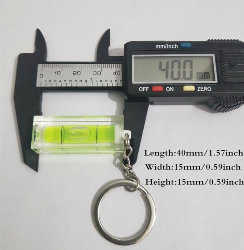 SIZIKJXGHWYI 3Pcs Keychain Spirit Bubble Level Mini Pocket Tool 15x15x40mm Spirit Levels Measuring Layout Tools