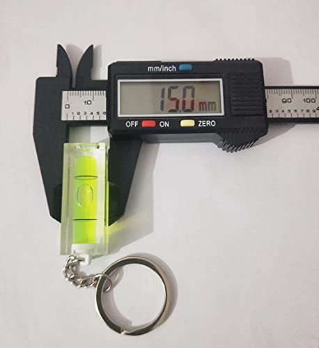 SIZIKJXGHWYI 3Pcs Keychain Spirit Bubble Level Mini Pocket Tool 15x15x40mm Spirit Levels Measuring Layout Tools