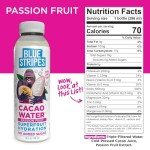 Blue Stripes Passion Fruit Cacao Water, 10 FZ