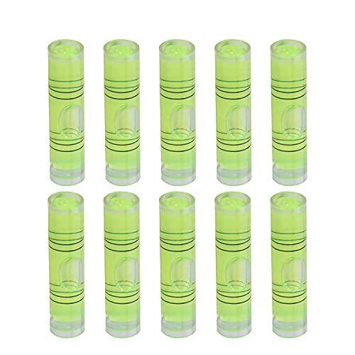 Utoolmart 9.5×40mm Green Universal Precision Bubble Level Vials Spirit Level Picture Hanging Levels Mark Measuring Instruments Layout Tools 10pcs