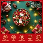 Christmas Sprinkles for Baking, Mix Sprinkles Santa Gingerbread Man for Christmas Cake Decorating Fancy Sprinkles for Cupcake,Ice Cream, Donut,Chocolate Candy,Cookies Decorating - 3.5 oz