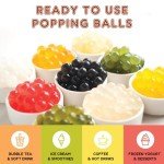 Fanale Popping Boba Pearls, 100% Fat Free, Non-GMO & Gluten Free Bursting Boba, Vegan Pearls for Bubble Tea, Shakes, Desserts and Smoothie, Mango 1 Pound (Pack of 1)
