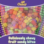 Whimsie Crunchy Fruit Chews Bag of Candy Bites - 150g Soft Halloween Candy Variety Pack with Mouthwatering Flavors - Kosher Certified Assorted Candy Bulk for Snacking & Sharing (Regular)