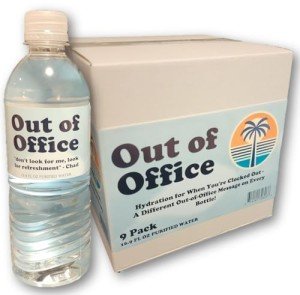 Out of Office Water - Purified Bottled Water - 9 Pack, (16.9 fl oz) - Hydration for When You're Clocked Out