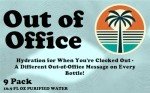 Out of Office Water - Purified Bottled Water - 9 Pack, (16.9 fl oz) - Hydration for When You're Clocked Out