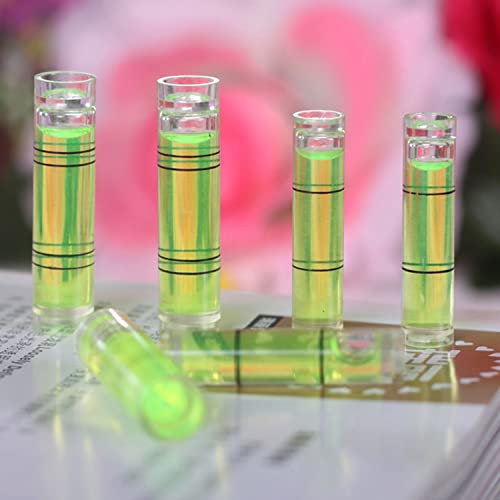 Utoolmart 9.5×40mm Green Universal Precision Bubble Level Vials Spirit Level Picture Hanging Levels Mark Measuring Instruments Layout Tools 10pcs