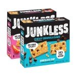 Junkless Chocolate Chip & Strawberry Chewy Granola Bars Twin Pack - Less Sugar, Great Tasting, Wholesome Snacks - 1.1 oz. Bars
