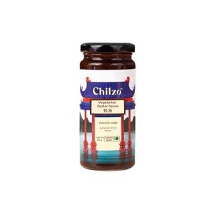 Chilzo Vegeterian Oyster Sauce (230 Gm) | No Msg | No Artificial Flavors/Colors | Made With Shiitake Mushrooms