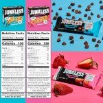 Junkless Chocolate Chip & Strawberry Chewy Granola Bars Twin Pack - Less Sugar, Great Tasting, Wholesome Snacks - 1.1 oz. Bars