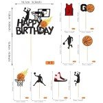 25 Pack Basketball Cupcake Toppers Basketball Player Star Sports Fan Basketball Backboard Basketball Cupcake Picks Baby Shower Basketball Players Sports Birthday Cupcake Decorations Party Supplies
