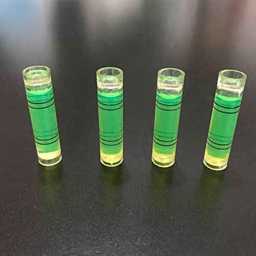 Utoolmart 9.5×40mm Green Universal Precision Bubble Level Vials Spirit Level Picture Hanging Levels Mark Measuring Instruments Layout Tools 10pcs