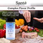 Sante Naturelle French Grey Coarse Sea Salt Shaker - 8 oz. Salt From the Celtic Sea, Unrefined French Sea Salt Organic, Rich in 82+ Minerals Salt, 100% Natural & Hand Harvested