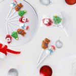 Christmas Lollipop Suckers,Assorted Lollipops Candy Suckers,Snowman Candies,Lollipops Individually Wrapped,Sweet Holiday Candy with Gift Box for Holiday Party,17g Stocking Stuffers 12 Pack
