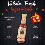 Polo Sauces Red Habanero Hot Sauce — America's Favorite and Award-Winning Habanero Sauce Blended with Bell Pepper, Spices & Saffron — Expert Heat, Gluten-Free, No Fat or Added Sugar - 5.2 fl oz (Vegan)