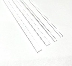 25pcs Heavy Duty 100mm x 7mm - 3mm Flat Clear sticks for cake toppers cake pops or lollipops - Acrylic Plexiglass Sticks Transparent Clear, Strong and not bendy (25, 4in - HD)
