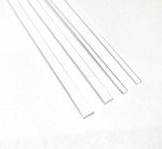 25pcs Heavy Duty 100mm x 7mm - 3mm Flat Clear sticks for cake toppers cake pops or lollipops - Acrylic Plexiglass Sticks Transparent Clear, Strong and not bendy (25, 4in - HD)