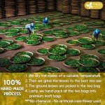 FreshDrinkUS, Premium 15 Mullein Leaf Tea Bags For Lung, 100% Natural & Pure from Mullein Leaves. Loose Leaf Mullein Herbal Tea. Made with Natural Material Tea Bags. No Sugar, No Caffeine, No Gluten, Vegan.