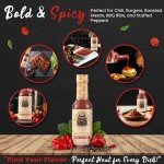Polo Sauces Red Habanero Hot Sauce — America's Favorite and Award-Winning Habanero Sauce Blended with Bell Pepper, Spices & Saffron — Expert Heat, Gluten-Free, No Fat or Added Sugar - 5.2 fl oz (Vegan)