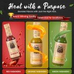 Polo Sauces Orange Habanero Hot Sauce — America's Favorite and Award-Winning Habanero Sauce Mixed with Bell Pepper, Spices & Garlic — Expert Heat, No Gluten, No Fat or Added Sugar - 5.2 fl oz (Vegan)