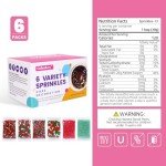 Christmas Sprinkles for Cake Decorating Edible Red and Green Sprinkle Mix Jimmies Sanding Sugar Cake Sprinkles for Baking Cupcake Cookies Ice Cream Topper Xmas Party 6.35 ounces