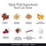 Truvani Plant Based Snack Bar | Cherry Chocolate Chip Single Bar | 5g Protein | USDA Organic and Vegan | The Only Bar | Dairy, Soy, and Gluten Free | Individually Wrapped