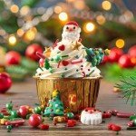 Christmas Sprinkles for Cake Decorating - Star Santa Cake Sprinkles Cupcake Tree Sprinkles Mix for Holiday Cookie Sprinkles Jimmies for Ice Cream Edible for Children Red Green Gold Sprinkles - 3.5 oz