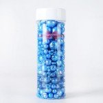 Kasvan Red Pearl Sugar Sprinkles - Edible Candy Pearls 130g/4.58 Oz, Mix Size, Baking Cake Decorations, Ice Cream Toppings and Cookie Decorating, Wedding Party Chirstmas Supplies (Royal Blue)