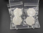 50pcs Edible White Snowflakes for Cake Decorating Cupcake Toppers for Christmas Winter frozen Theme Birthday Party Decorations