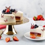 Edible Butterfly Cake Decorations - Edible Butterflies Set of 50Pcs, Edible Wafer Paper Butterflies Cupcake Toppers for Wedding Anniversary Birthday Party Cake Decorations (Light Orange)