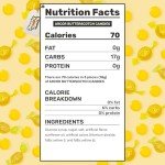 BUTTERSCOTCH Hard Candy 1 lb – Individually Wrapped, Bulk Old Fashioned Candy in Resealable Bag, Classic Creamy Buttery Flavor, Long-Lasting Crunch