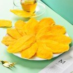 Funny Bean Bear Vegetarian Snacks Dried Mango Slices Dried Mangoes Pipened Dried Fruit, Soft Delicious & Juicy in Resealable Bag 10 OZ Gluten Free Dried Fruit Snack