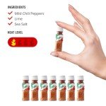 8 Mini Tajin Classic Seasoning with Lime, Chili & Salt – with Free Recipe Card – Vegan, Gluten-Free, Mexican Chili Pocket-Sized for Travel, Perfect for Fruits, Snacks, Cocktails