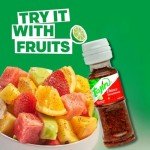 8 Mini Tajin Classic Seasoning with Lime, Chili & Salt – with Free Recipe Card – Vegan, Gluten-Free, Mexican Chili Pocket-Sized for Travel, Perfect for Fruits, Snacks, Cocktails