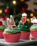 Bake Choice 48 PCS Christmas Cupcake Toppers, Christmas Cake Decorations, Christmas Cupcake Picks, Christmas Cupcake Decorations for Xmas Party, Baby Shower, Christmas Holiday, Birthday Party