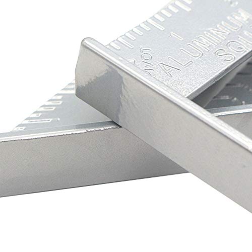 TAODAN 7 inch Aluminum Rafter Angle Square Frame Measuring Carpenter Measurement Layout Tool