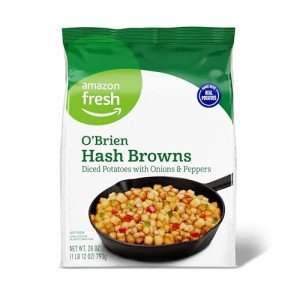 Amazon Fresh, O'Brien Hash Browns, Frozen, 28 Oz