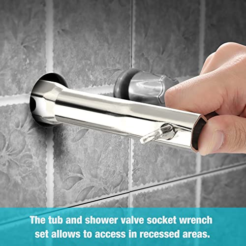 Shower Valve Socket Wrench Set with Bar Handle