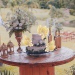 28 Pack Balls Cake Toppers, Palm Leaves Cake Decorations, Foam Balls Paper Palm Leaf DIY Cake Insert Toppers Decorations for Birthday Wedding Baby Shower Party Decorations Khaki