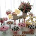 28 Pack Balls Cake Toppers, Palm Leaves Cake Decorations, Foam Balls Paper Palm Leaf DIY Cake Insert Toppers Decorations for Birthday Wedding Baby Shower Party Decorations Khaki