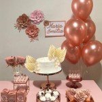 28 Pack Balls Cake Toppers, Palm Leaves Cake Decorations, Foam Balls Paper Palm Leaf DIY Cake Insert Toppers Decorations for Birthday Wedding Baby Shower Party Decorations Khaki