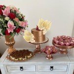 28 Pack Balls Cake Toppers, Palm Leaves Cake Decorations, Foam Balls Paper Palm Leaf DIY Cake Insert Toppers Decorations for Birthday Wedding Baby Shower Party Decorations Khaki